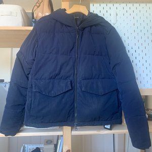 Everlane Short Puffer Navy Small